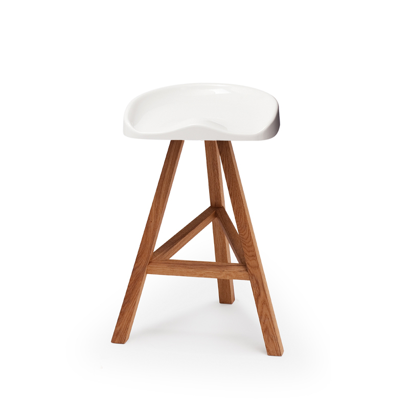 Tabouret haut HEIDI Blanc ESTABLISHED & SONS