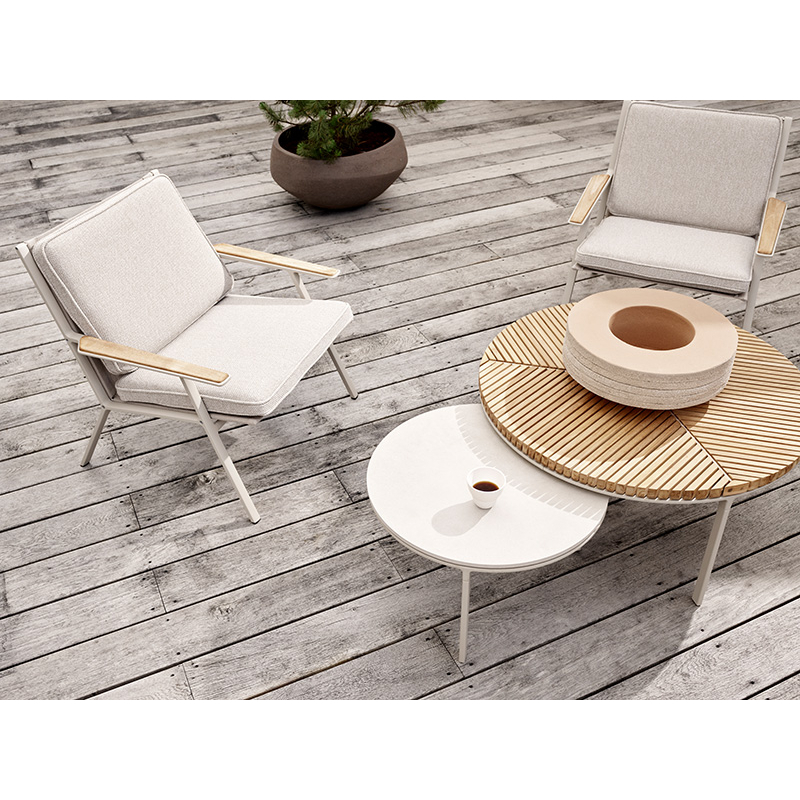 Fauteuil extérieur OPEN AIR Meadow gris clair VIPP