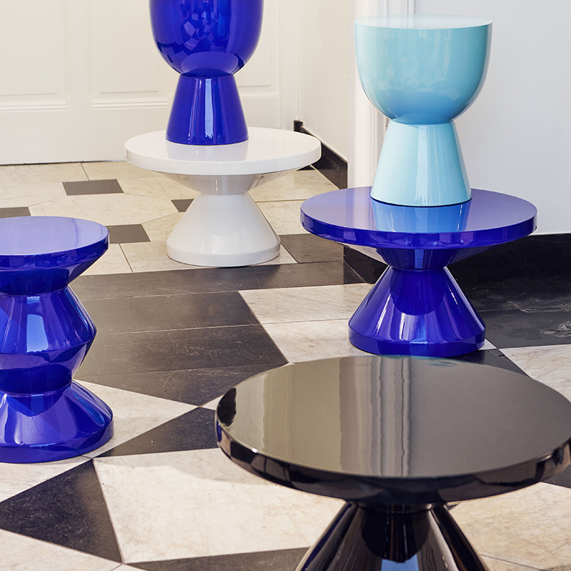 Table basse ZIG ZAG Noir POLS POTTEN