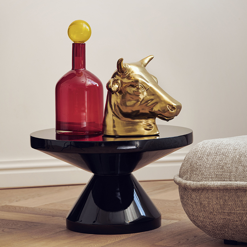 Table basse ZIG ZAG Noir POLS POTTEN