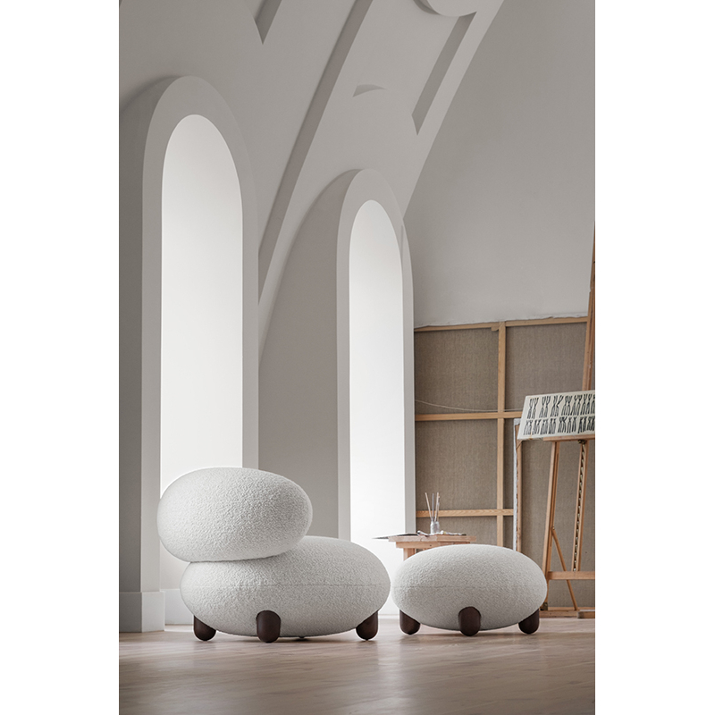 Pouf FLOCK Karakorum 007/ frêne marron NOOM HOME