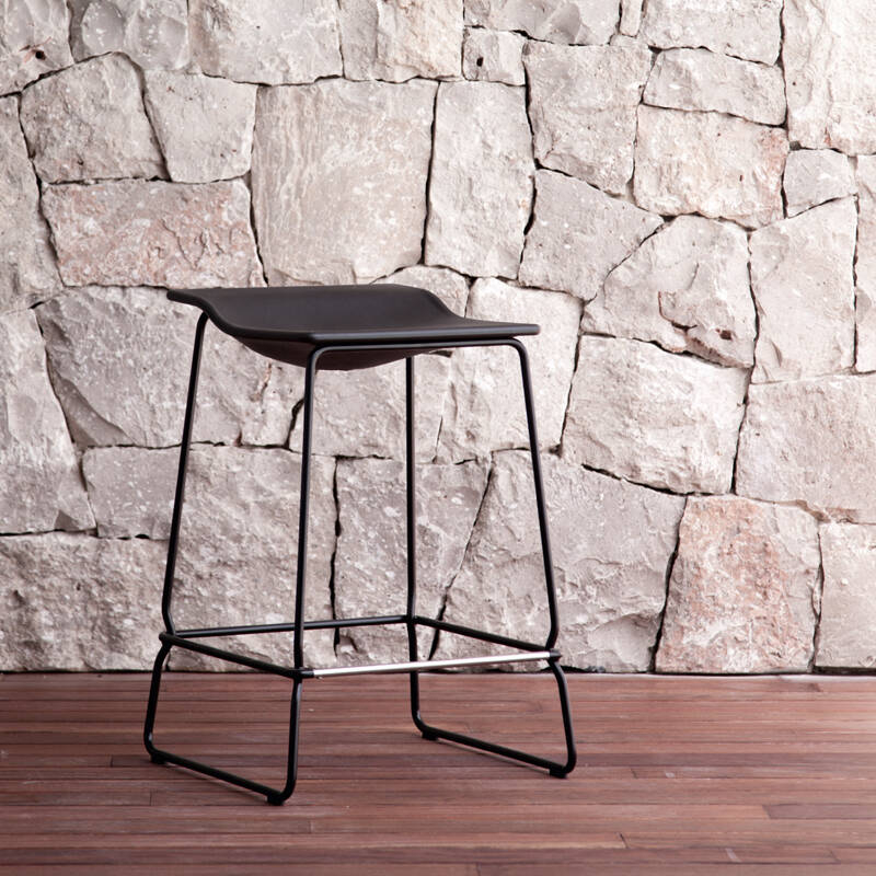 Tabouret haut LAST MINUTE Noir VICCARBE