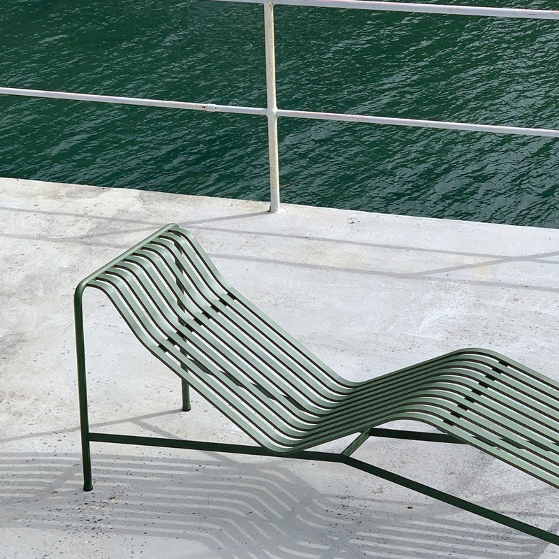 Bain de soleil, chaise longue et hamac PALISSADE Galvanisé HAY