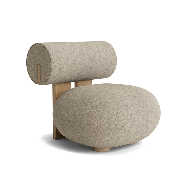 Fauteuil HIPPO Barnum Bouclé 03/ chêne naturel NORR11