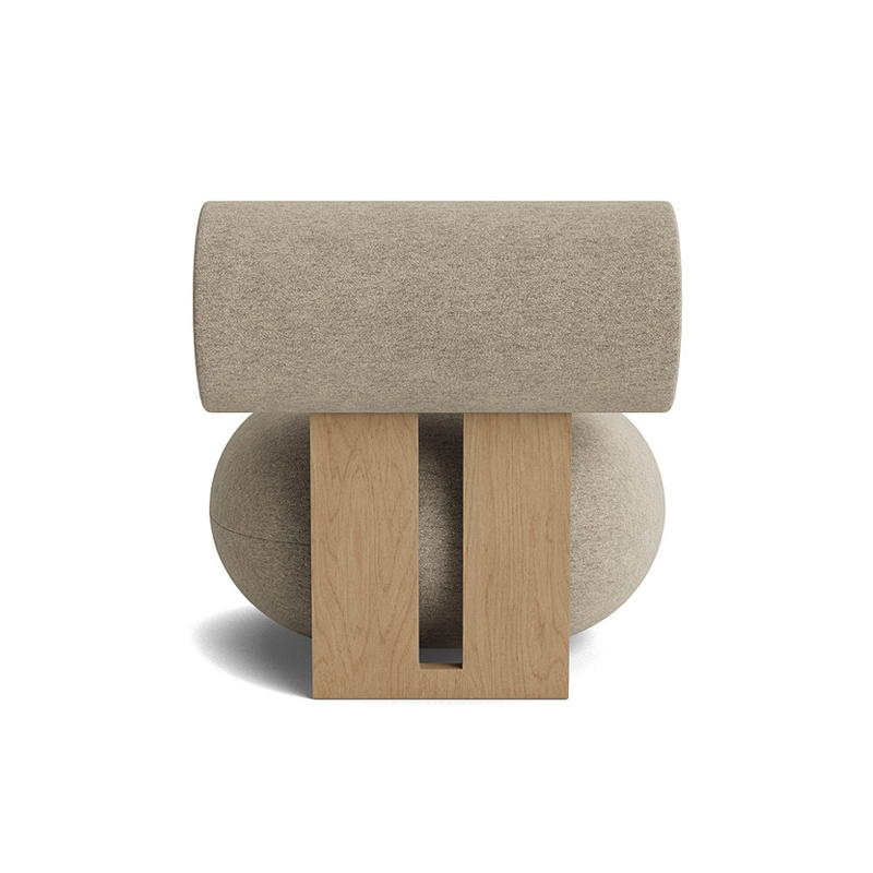Fauteuil HIPPO Barnum Bouclé 03/ chêne naturel NORR11