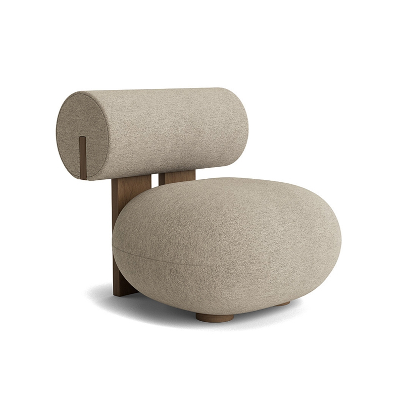 Fauteuil HIPPO Barnum Bouclé 03/ chêne fumé clair NORR11