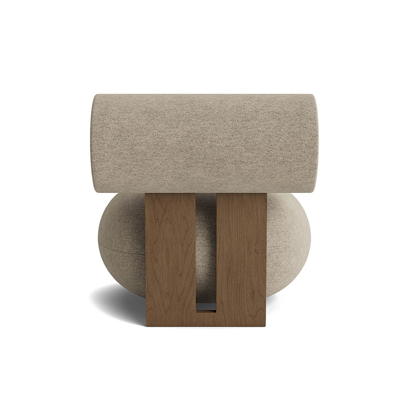 Fauteuil HIPPO Barnum Bouclé 03/ chêne fumé clair NORR11