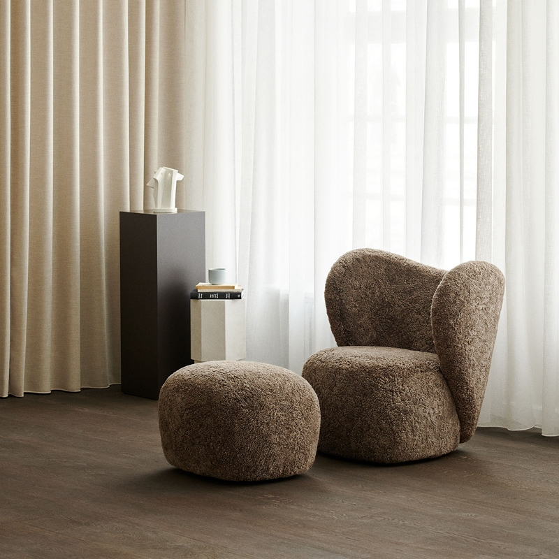 Pouf LITTLE BIG Sheepskin Sheepskin Moonlight NORR11