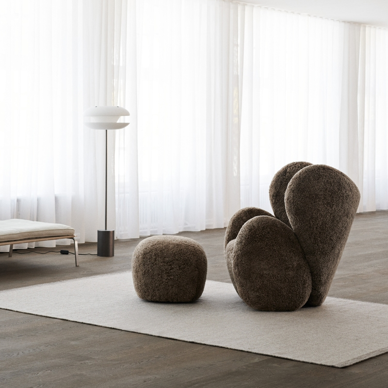 Pouf LITTLE BIG Sheepskin Sheepskin Moonlight NORR11