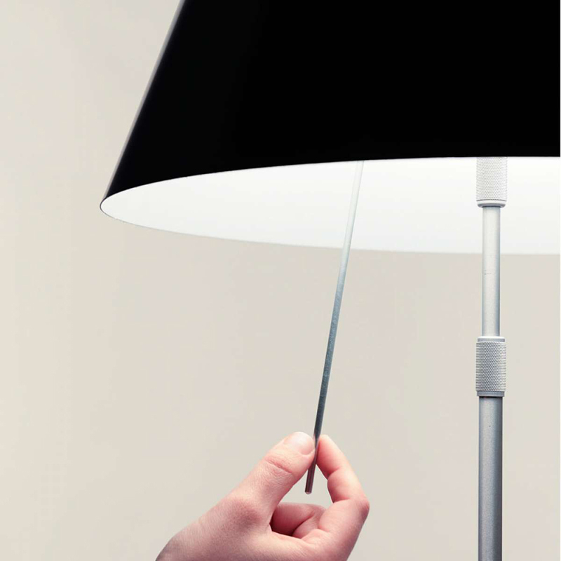 Lampe à poser COSTANZA Blanc/ aluminium LUCEPLAN