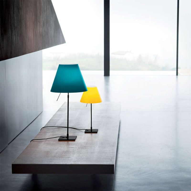 Lampe à poser COSTANZA Blanc/ aluminium LUCEPLAN
