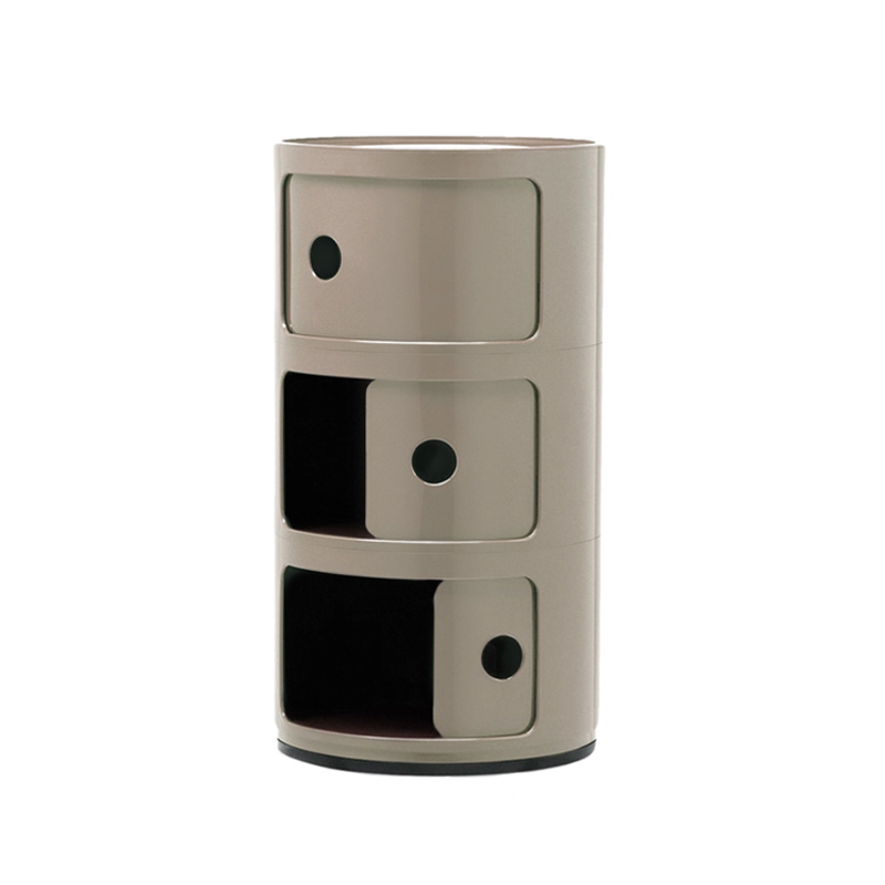 Meuble de rangement COMPONIBILI 3 tiroirs Tourterelle KARTELL