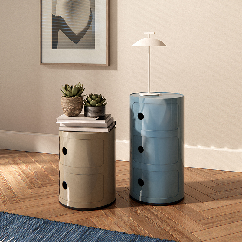 Meuble de rangement COMPONIBILI 3 tiroirs Tourterelle KARTELL