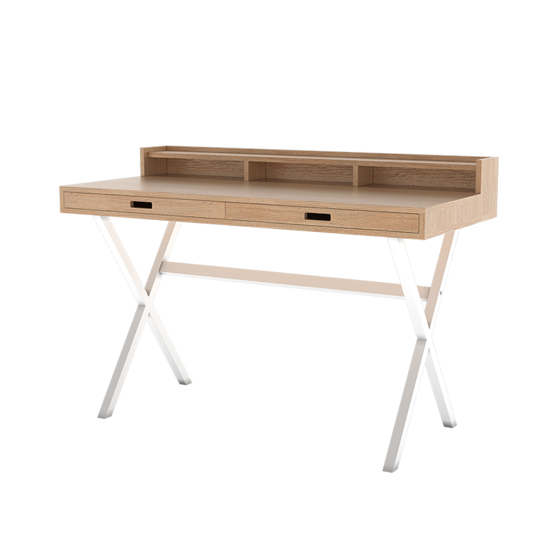 Bureau HYPPOLITE chêne Bleu d'eau HARTO