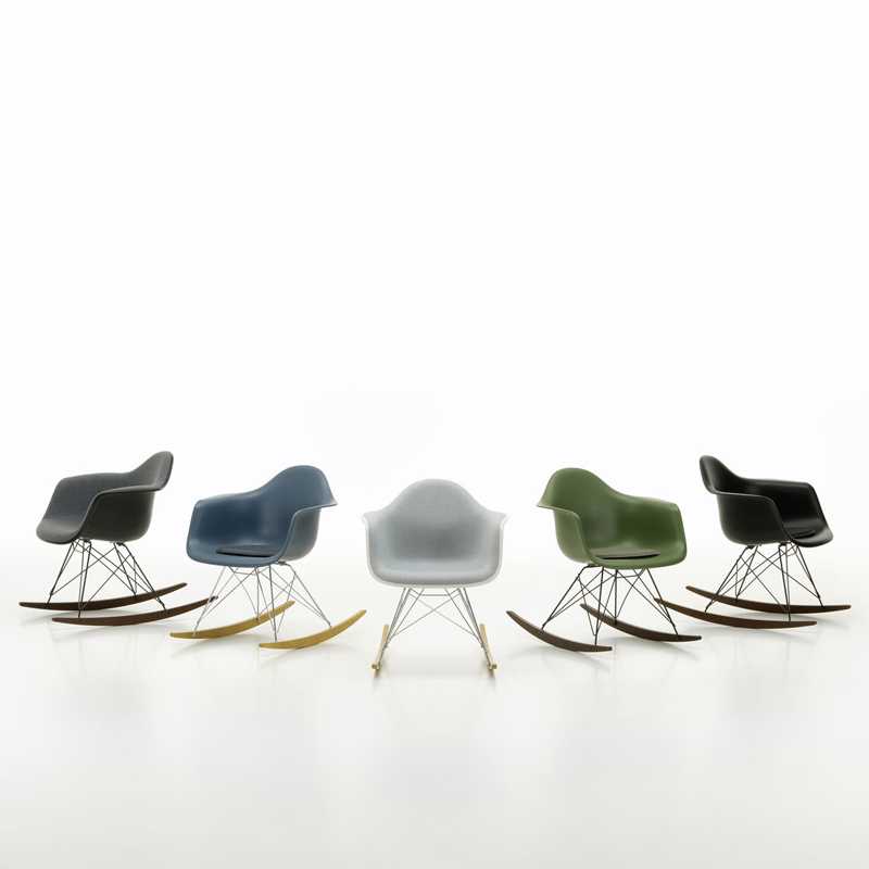 Fauteuil EAMES PLASTIC ARMCHAIR RAR Gris bleuté RE VITRA
