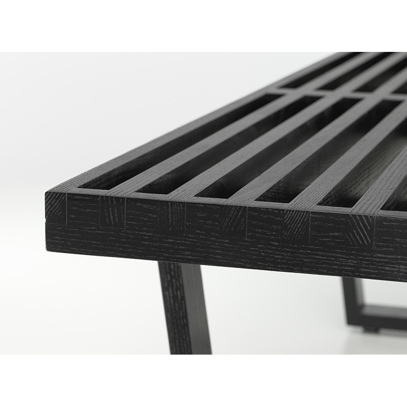Banc NELSON BENCH Frêne noir VITRA