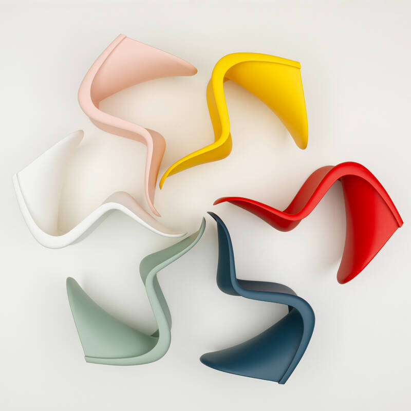 Siège enfant PANTON JUNIOR Rouge classique VITRA