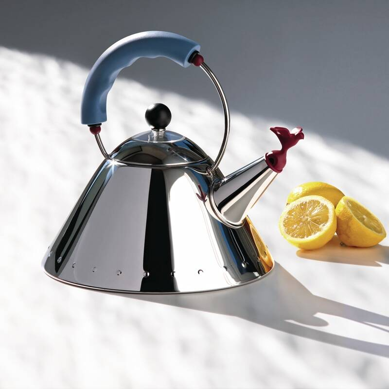 Café & Thé Bouilloire 9093 Bleu clair ALESSI