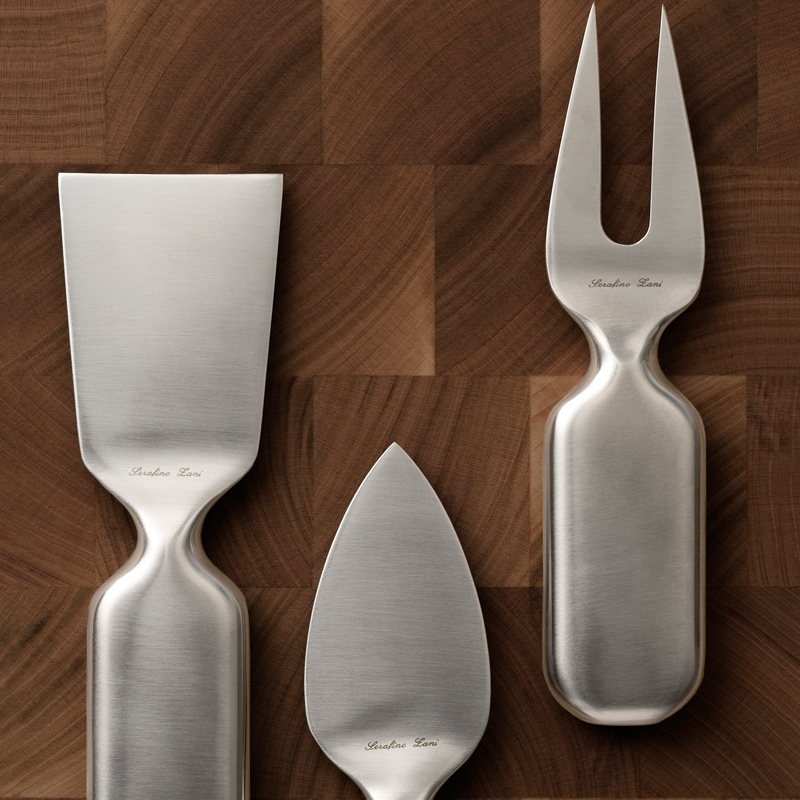 Set of 3 CINQUE STELLE cheese knives