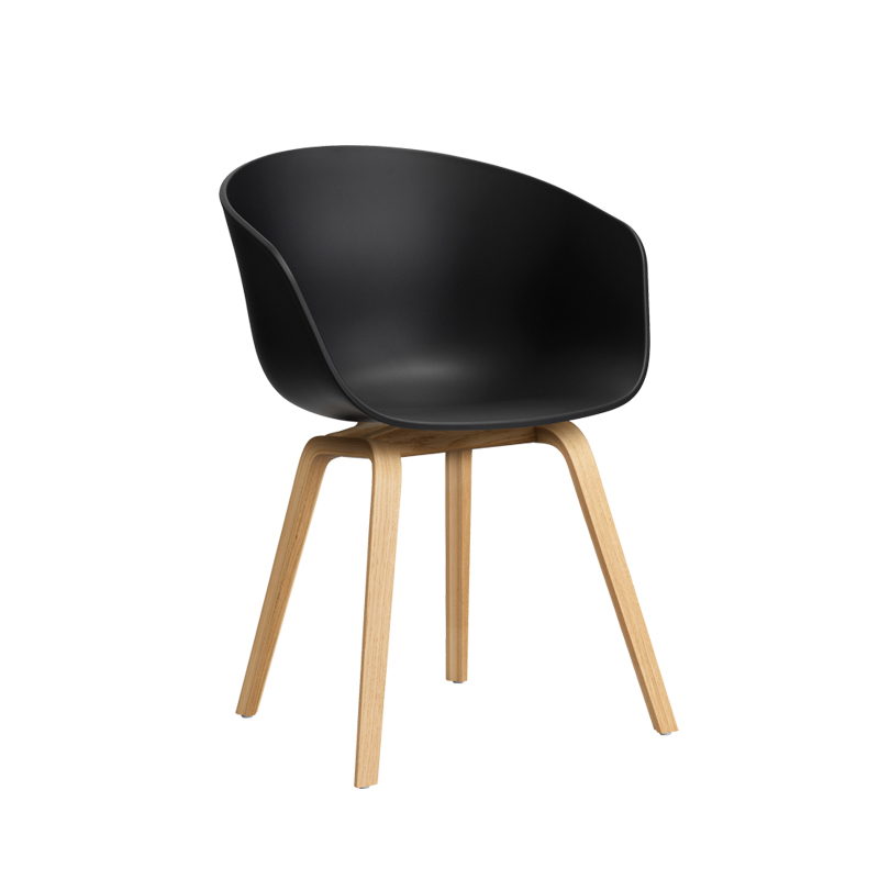Chaise ABOUT A CHAIR AAC 22 Noir HAY