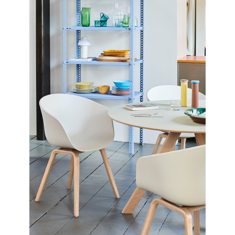 Chaise ABOUT A CHAIR AAC 22 Concrete grey HAY