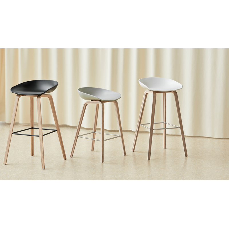 Tabouret haut ABOUT A STOOL AAS 32 H75 Pastel green HAY