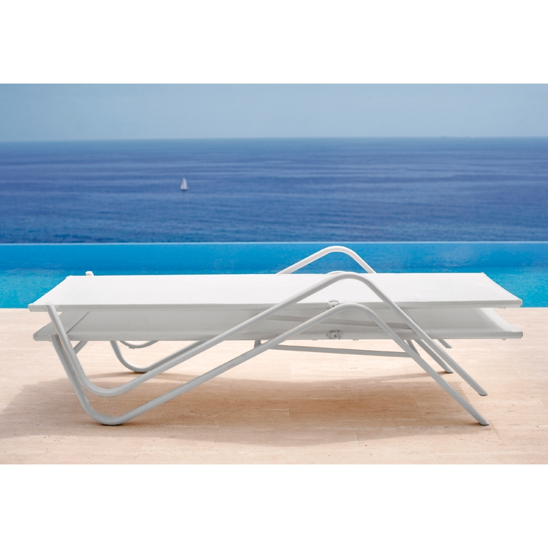 Bain de soleil, chaise longue et hamac HOLLY Blanc EMU