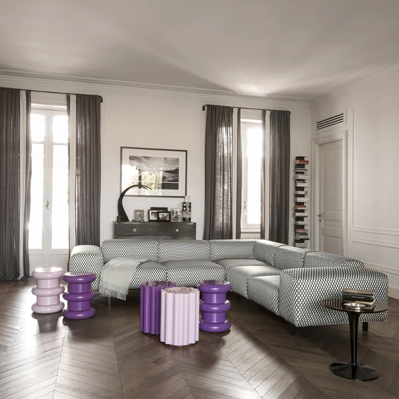 Tabouret PILASTRO Violet KARTELL