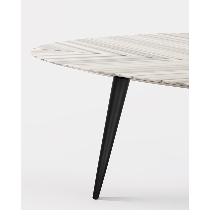 Table TWEED MARBLE L 250 Marbre Striato Olimpico ZANOTTA
