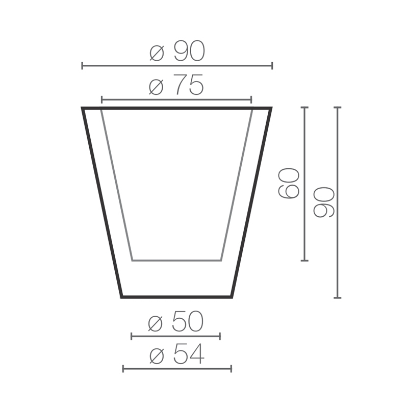 Vase NEWPOT Vert pomme SERRALUNGA
