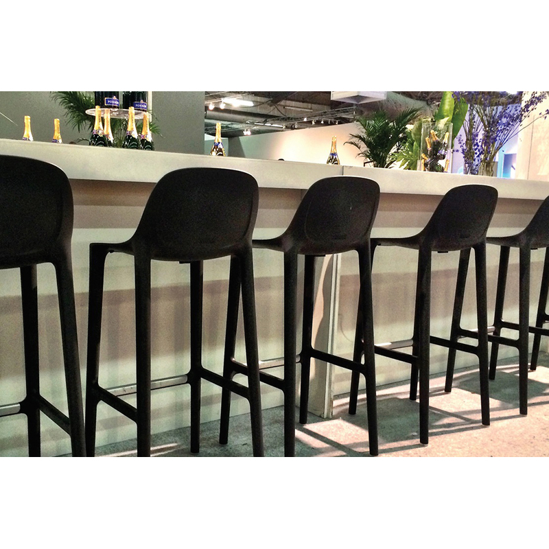Tabouret haut BROOM STOOL Orange EMECO