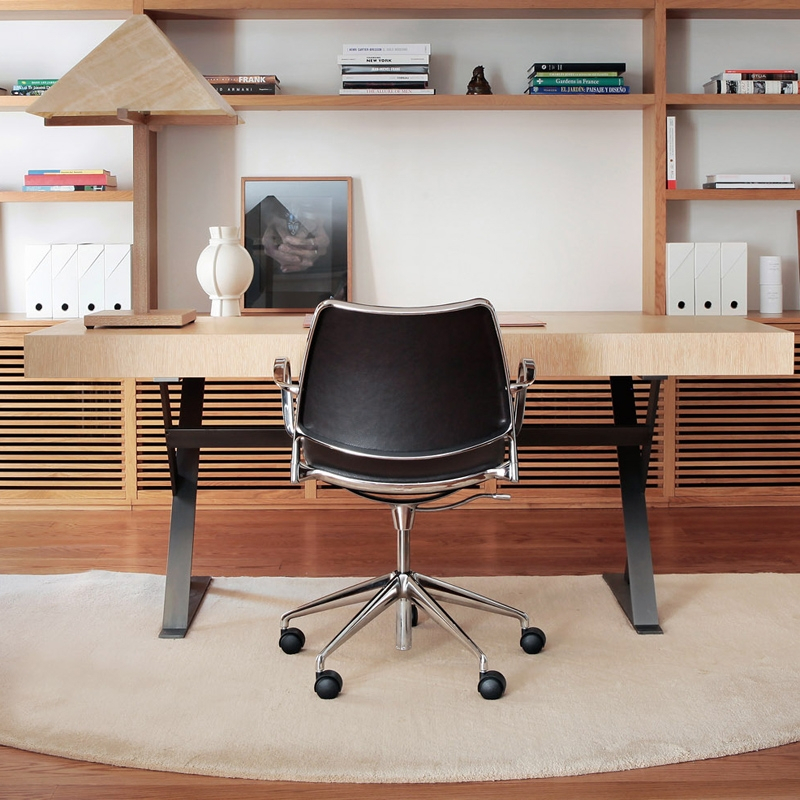 Fauteuil de bureau GAS Noir/ chrome STUA
