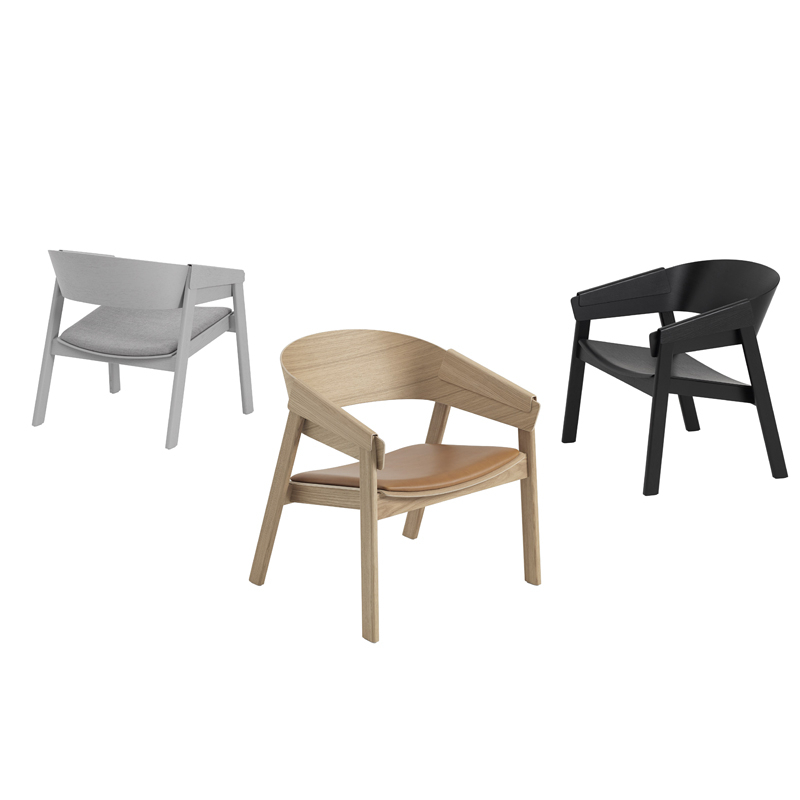 Fauteuil COVER LOUNGE Noir MUUTO