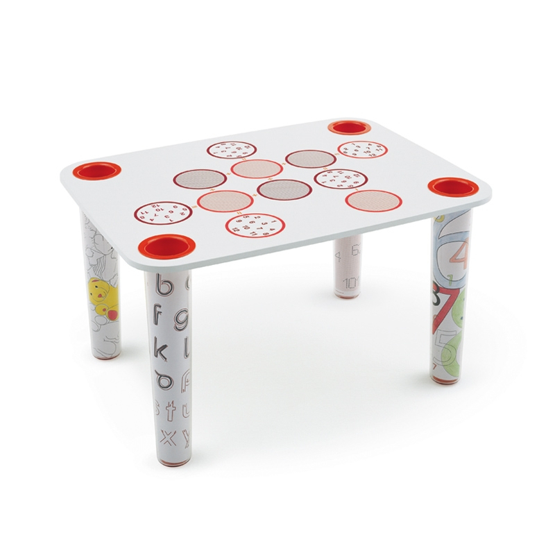 Table enfant Table LITTLE FLARE décor cercles MAGIS