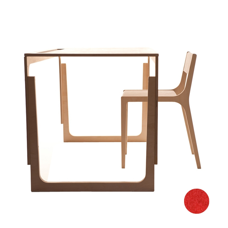 VACLAV Desk Red felt