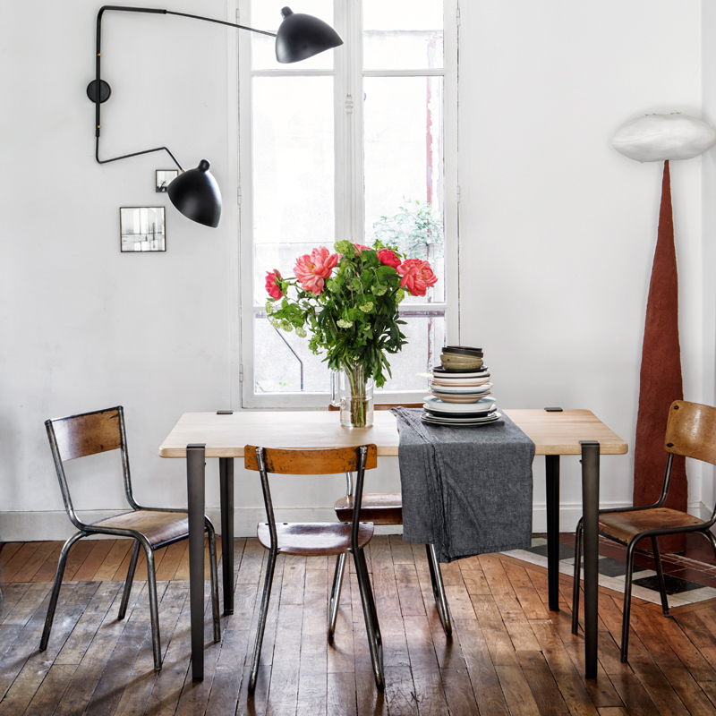 Table Pied TIPTOE 75 CM Rouge Tomette TIPTOE