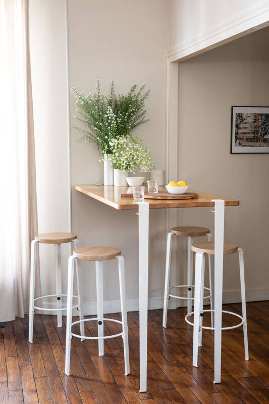 Table Pied TIPTOE 110 CM Blanc Nuage TIPTOE