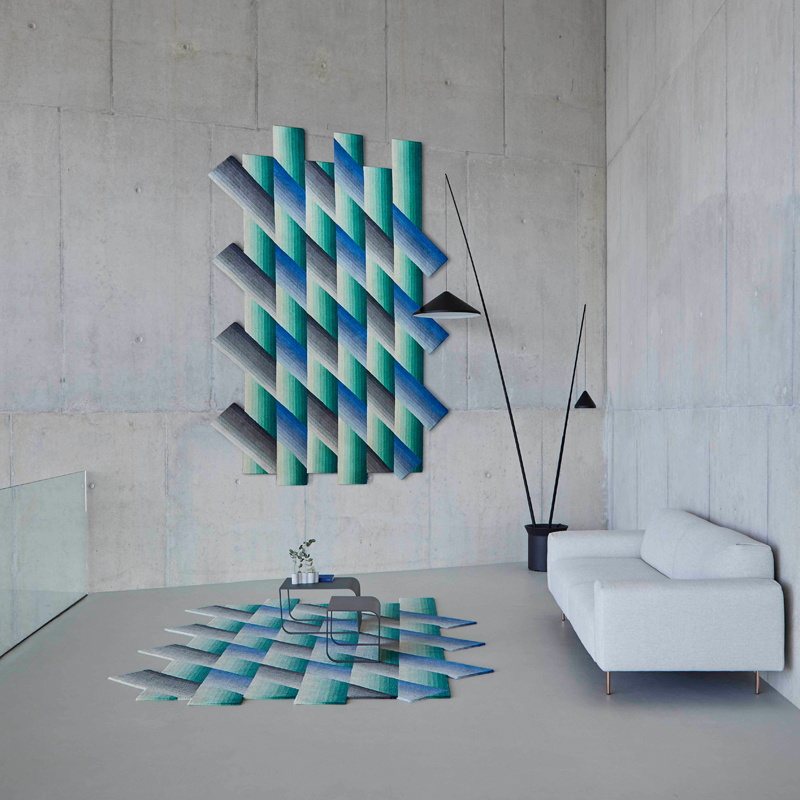 Tapis Tapis MIRAGE Bleu GAN