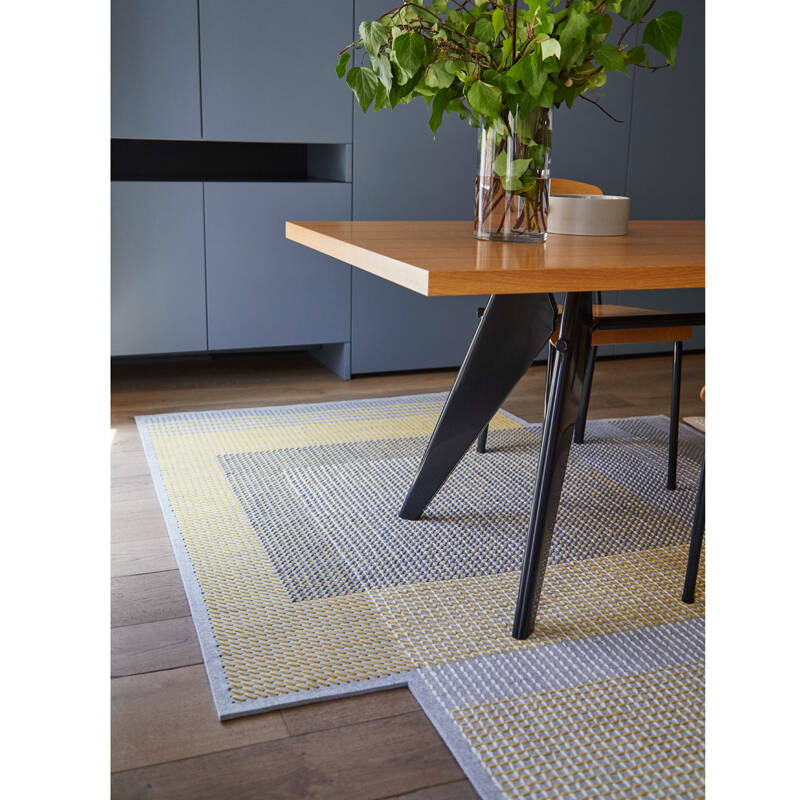 Tapis Tapis CANEVAS GEO Gris GAN