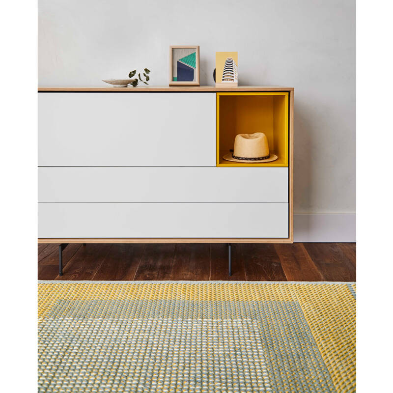 Tapis Tapis CANEVAS GEO Gris GAN
