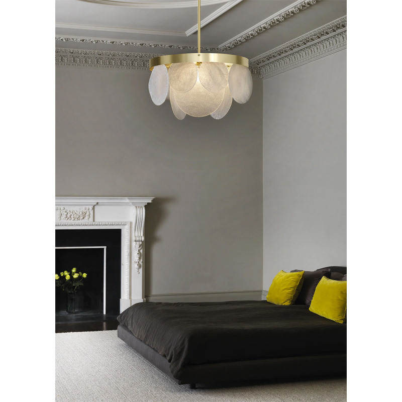 Suspension SASHA Laiton satiné CTO LIGHTING