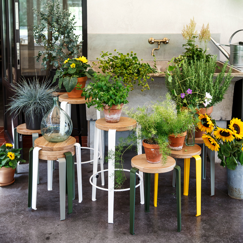 Tabouret LOU Chêne Vert Romarin TIPTOE
