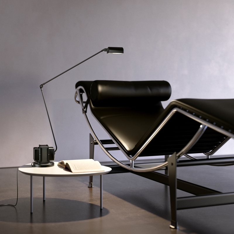 Lampe de bureau DAPHINE LED Nickel brossé LUMINA