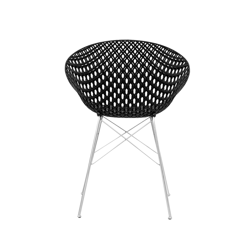 Chaise SMATRIK Noir/  chrome KARTELL