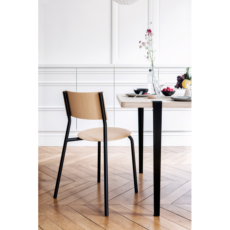 Chaise SSD Frêne Noir graphite TIPTOE