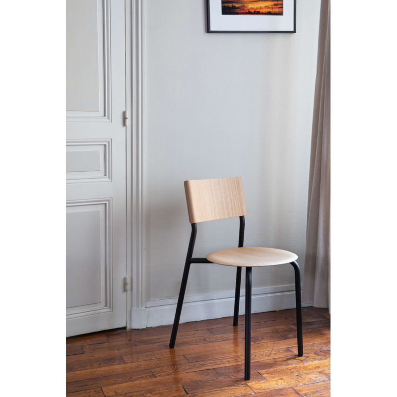 Chaise SSD Frêne Noir graphite TIPTOE