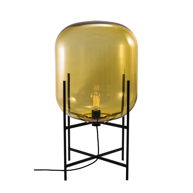 Lampadaire ODA MEDIUM Ambre/ noir PULPO