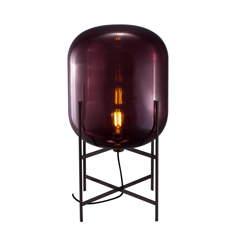 Lampadaire ODA MEDIUM Aubergine/ noir PULPO