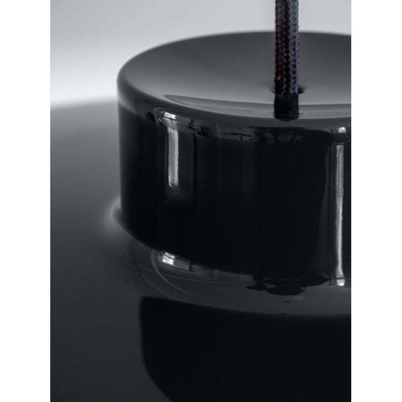 Suspension LACQUER Small Noir NINE