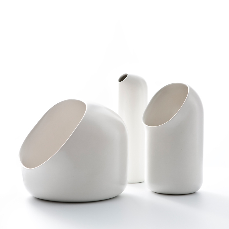 Vase Ô Vase Blanc MOUSTACHE